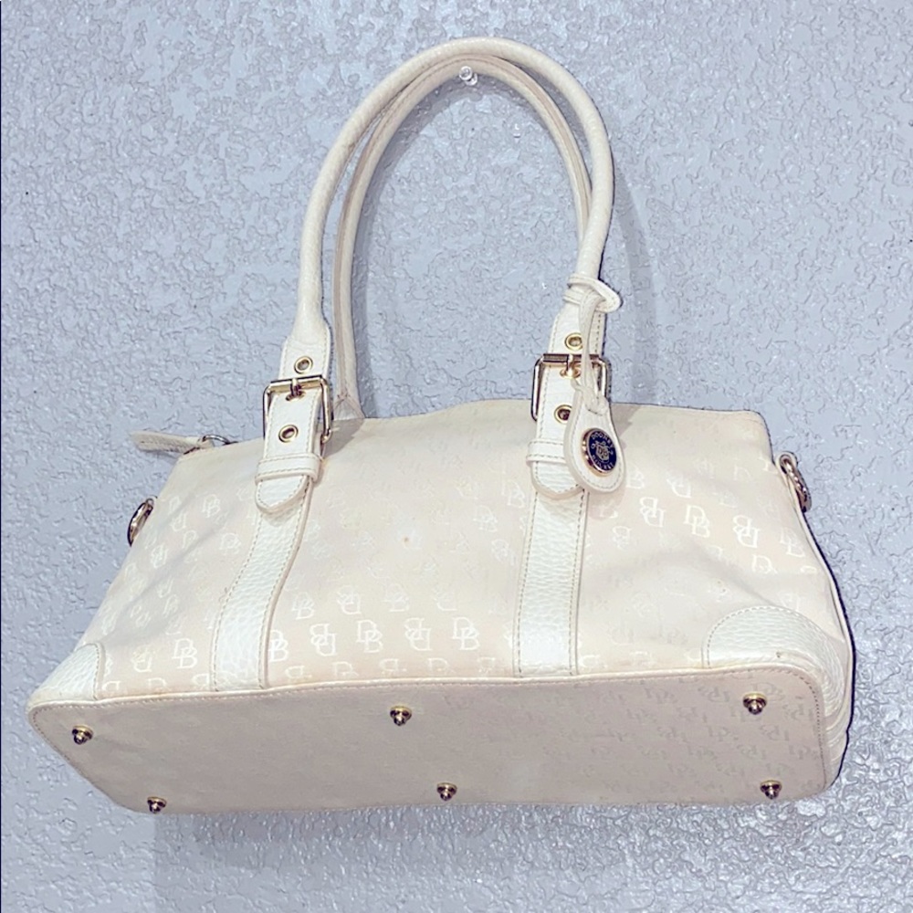 Dooney & Bourke signature satchel bag cream ivory - Picture 6 of 16